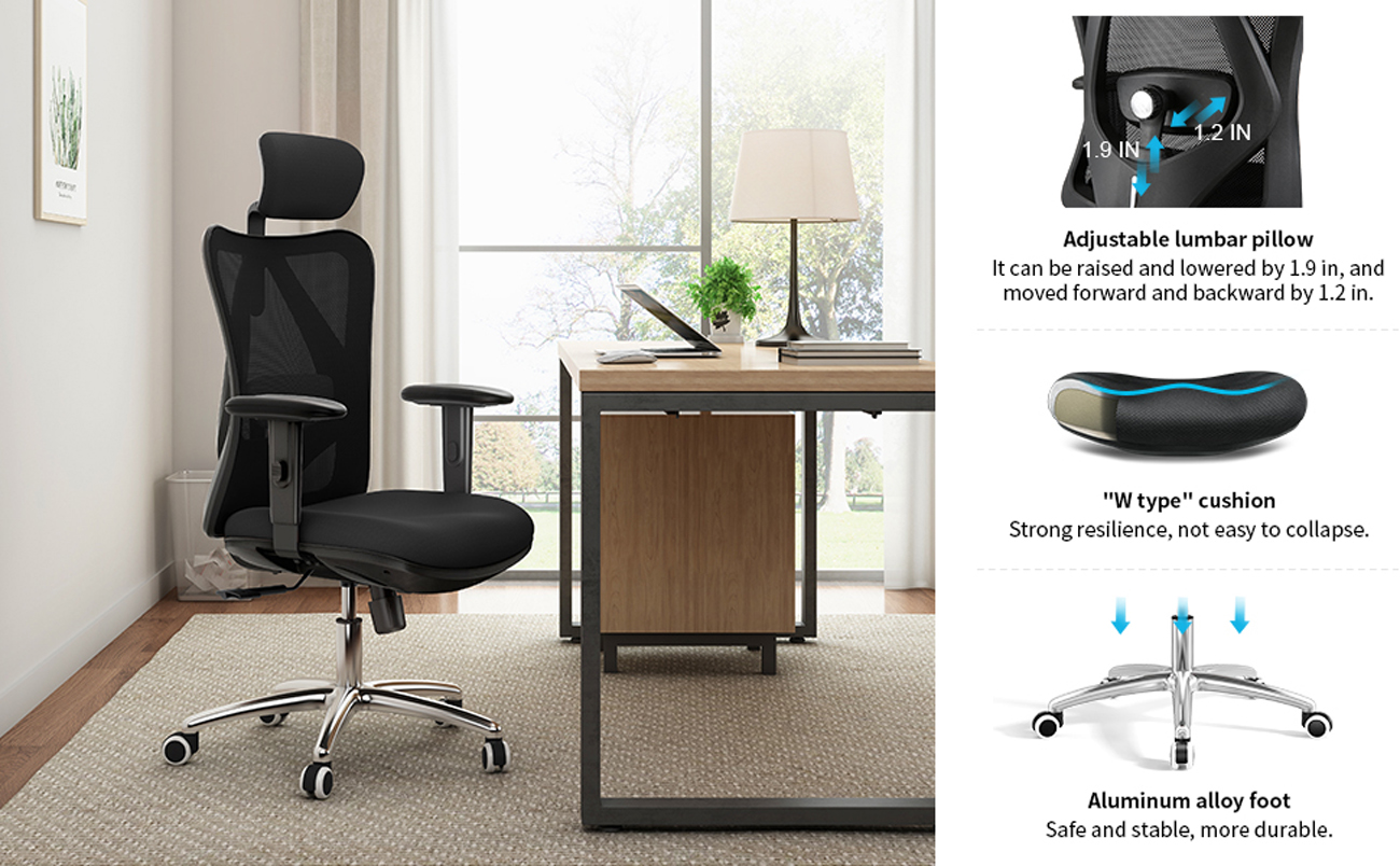 SIHOO M18 High Back Office Chair, Mesh Ergonomic, sihoo m18